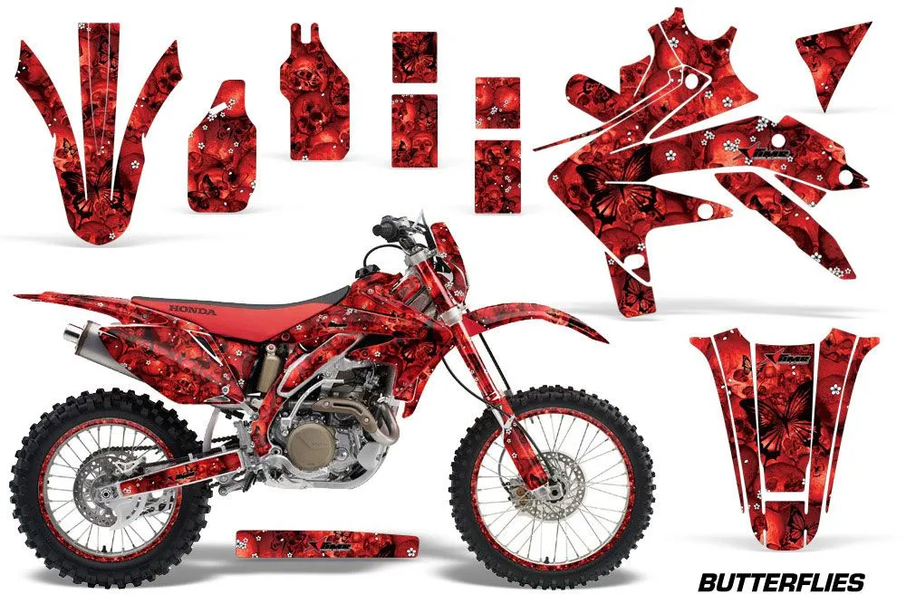 Honda CRF450 X Dirt Bike Graphic Kit - 2005-2016 Butterfly Red