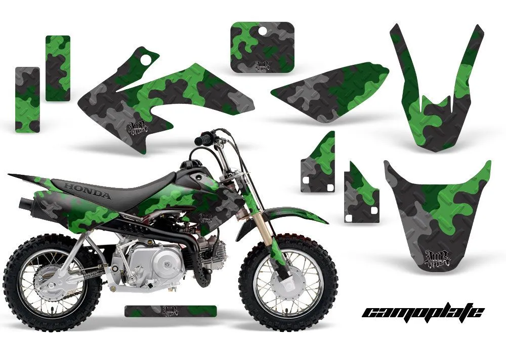 Honda CRF50 Dirt Bike Graphic Kit - 2004-2024 Camoplate Green