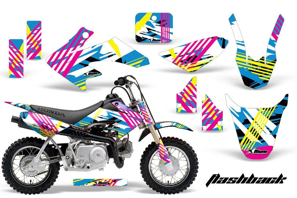 Honda CRF50 Dirt Bike Graphic Kit - 2004-2024 Flashback