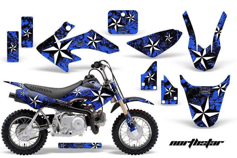 Honda CRF50 Dirt Bike Graphic Kit - 2004-2024 Northstar Blue