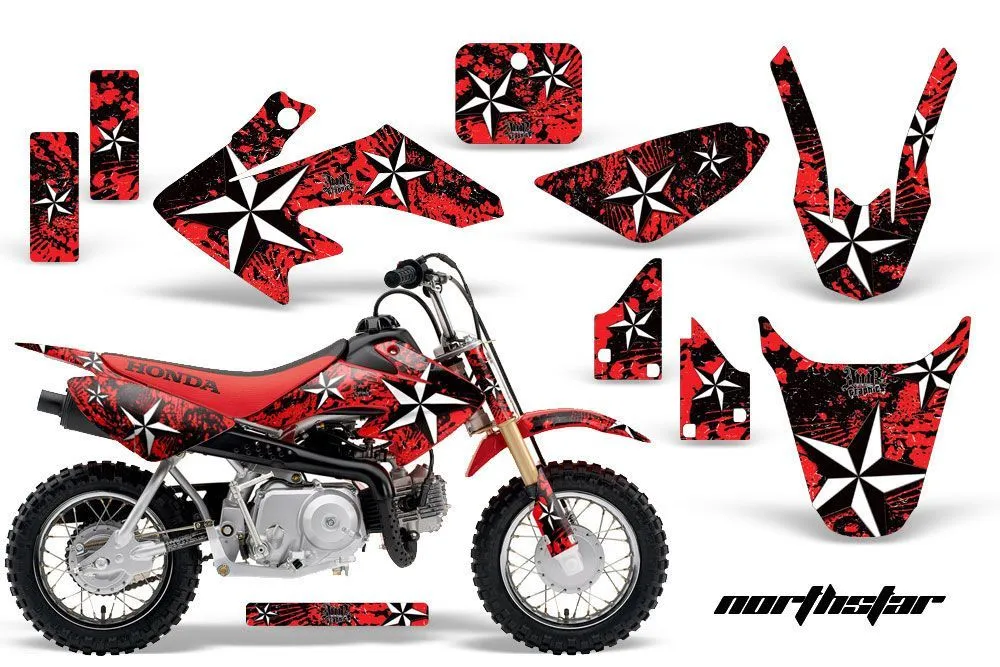 Honda CRF50 Dirt Bike Graphic Kit - 2004-2024 Northstar Red