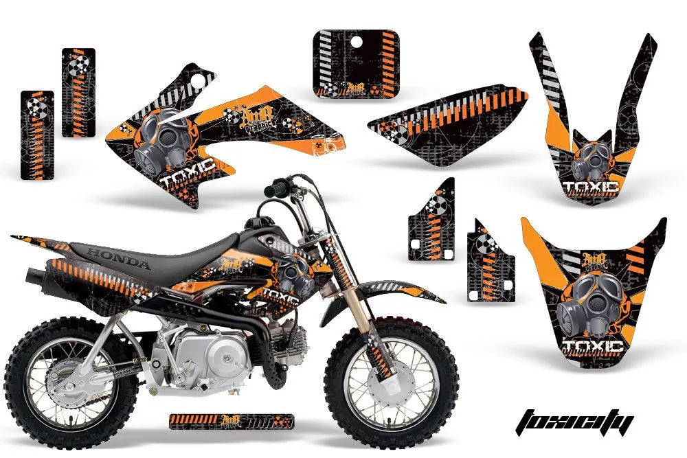 Honda CRF50 Dirt Bike Graphic Kit - 2004-2024 Toxicity Orange
