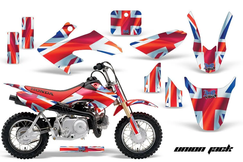 Honda CRF50 Dirt Bike Graphic Kit - 2004-2024 Union Jack