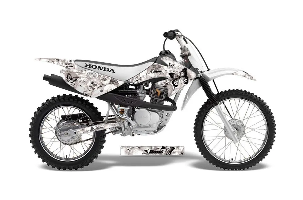 Honda CRF80 Dirt Bike Graphic Kit - 2004-2010 Butterfly White