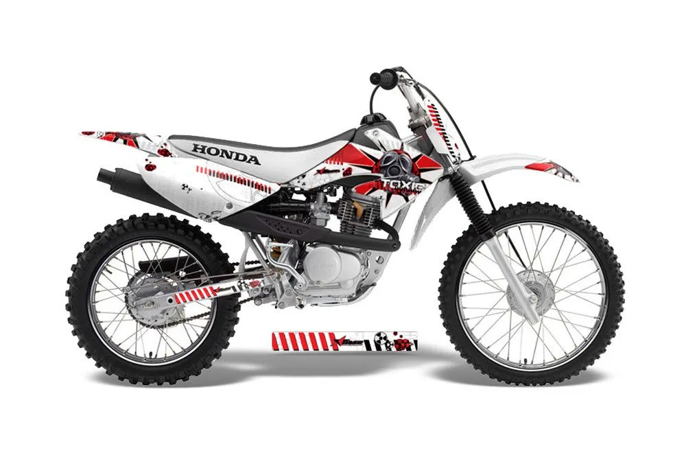Honda CRF80 Dirt Bike Graphic Kit - 2004-2010 Toxicity Red