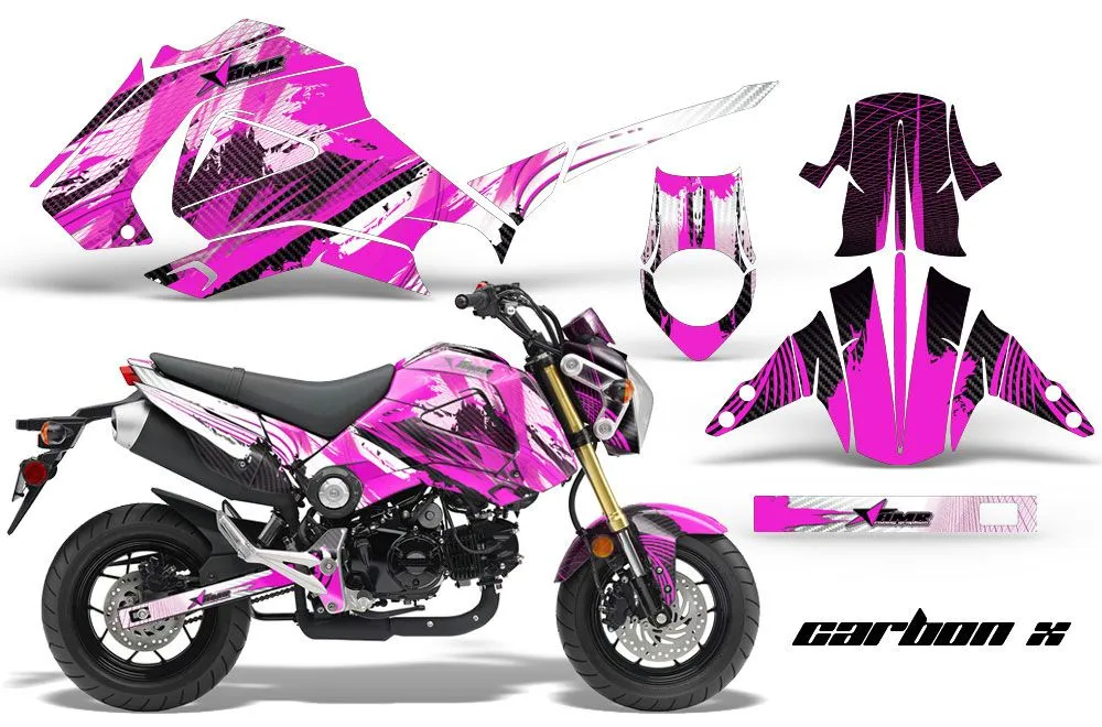 Honda Grom 125 Dirt Bike Graphic Kit - 2013-2016 Carbon X Pink