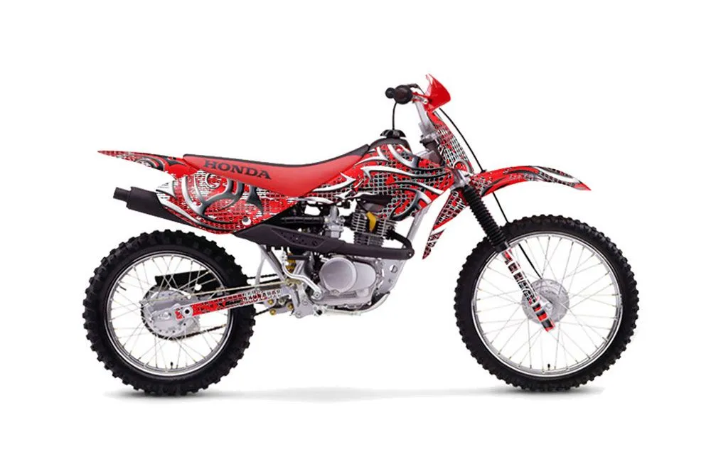 Honda XR100 Dirt Bike Graphic Kit - 2001-2003 Deaden Red