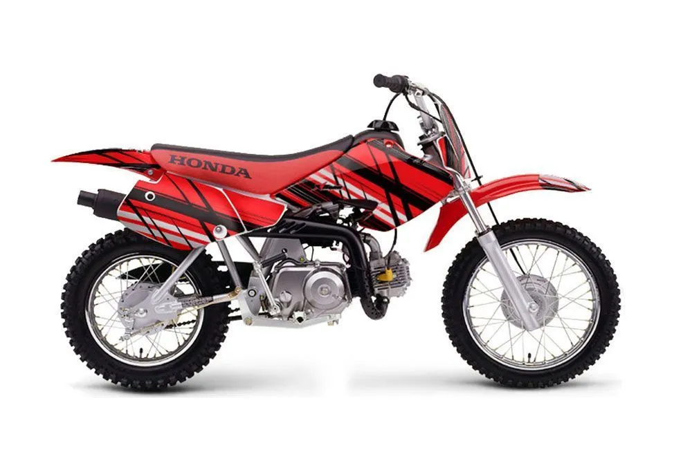 Honda XR70 Dirt Bike Graphic Kit - 2001-2003 In Line Red