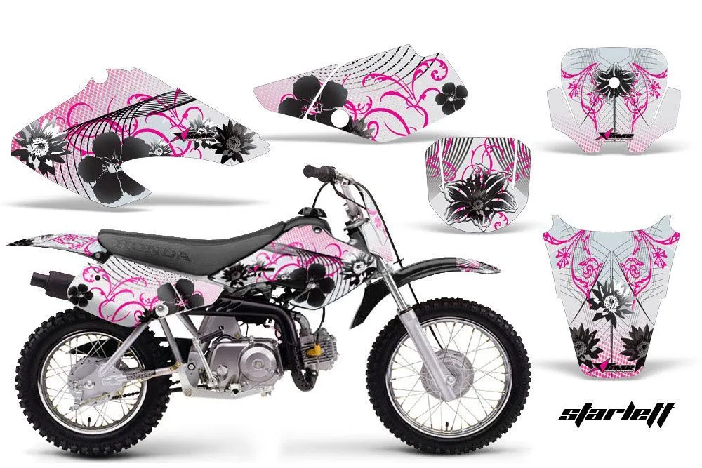 Honda XR70 Dirt Bike Graphic Kit - 2001-2003 Starlett Pink