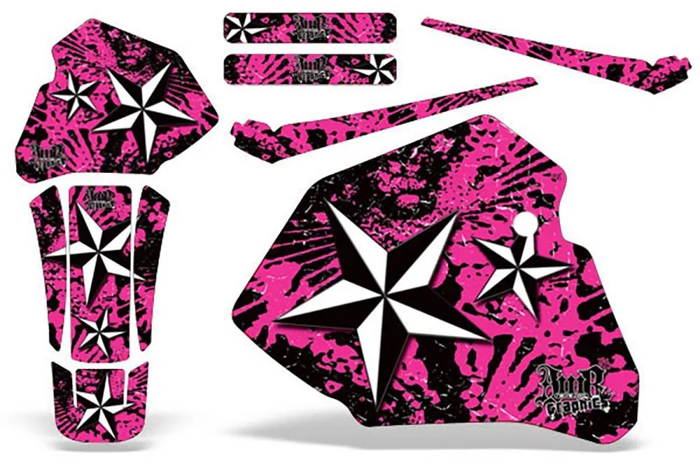 Honda XR80 Dirt Bike Graphic Kit - 1985-2000 Northstar Pink