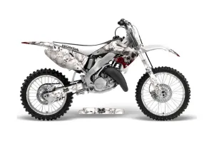 Honda CR250 Dirt Bike Graphic Kit - 1995-2015 Bone Collector White