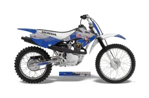 Honda CRF100 Dirt Bike Graphic Kit - 2004-2010 T Bomber Blue