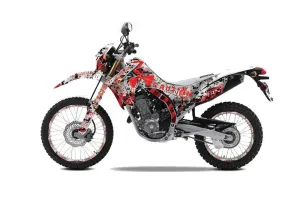 Honda CRF250 M Enduro Dirt Bike Graphic Kit - 2013-2020 Meltdown Red