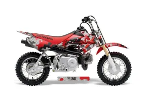 Honda CRF50 Dirt Bike Graphic Kit - 2004-2024 Dog Fighter Red
