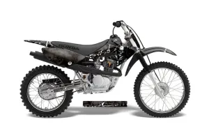 Honda CRF80 Dirt Bike Graphic Kit - 2004-2010 Reaper Black