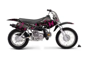 Honda XR50 Dirt Bike Graphic Kit - 2000-2003 Butterfly Pink