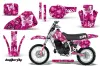 Honda CR60 Dirt Bike Graphic Kit - 1984-1985 Butterfly Pink