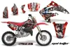 Honda CR80 Dirt Bike Graphic Kit - 1996-2002 Mad Hatter Red