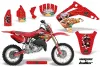 Honda CR85 Dirt Bike Graphic Kit - 2003-2007 Vegas Baller Red