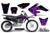 Honda CRF100 Dirt Bike Graphic Kit - 2004-2010 Silver Star - Reloaded Purple