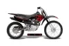 Honda CRF100 Dirt Bike Graphic Kit - 2004-2010 Silver Star - Reloaded Red