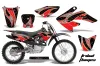 Honda CRF100 Dirt Bike Graphic Kit - 2004-2010 Tribal Flames Red