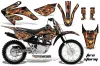 Honda CRF100 Dirt Bike Graphic Kit - 2011-2016 Firestorm Black