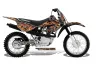 Honda CRF100 Dirt Bike Graphic Kit - 2011-2016 Firestorm Black