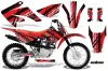 Honda CRF100 Dirt Bike Graphic Kit - 2011-2016 In Line Red