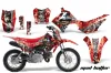 Honda CRF110 F Dirt Bike Graphic Kit - 2013-2018 Mad Hatter Red