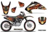Honda CRF150 F Dirt Bike Graphic Kit - 2003-2007 Firestorm Black