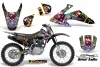 Honda CRF150 F Dirt Bike Graphic Kit - 2008-2014 Ed Hardy - Love Kills Black