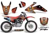 Honda CRF150 F Dirt Bike Graphic Kit - 2008-2014 Ed Hardy - Pirates Red