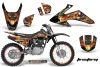 Honda CRF150 F Dirt Bike Graphic Kit - 2008-2014 Firestorm Black