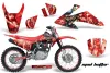 Honda CRF150 F Dirt Bike Graphic Kit - 2008-2014 Mad Hatter Red