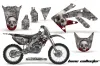 Honda CRF250 R Dirt Bike Graphic Kit - 2004-2013 Bone Collector Silver