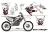 Honda CRF250 R Dirt Bike Graphic Kit - 2004-2013 Bone Collector White
