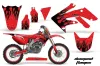 Honda CRF250 R Dirt Bike Graphic Kit - 2004-2013 Diamond Flames Red