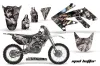 Honda CRF250 R Dirt Bike Graphic Kit - 2004-2013 Mad Hatter Silver