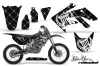 Honda CRF250 R Dirt Bike Graphic Kit - 2004-2013 Silver Star - Reloaded White