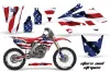 Honda CRF250 R Dirt Bike Graphic Kit - 2004-2013 Stars and Stripes Red White & Blue