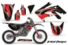 Honda CRF250 R Dirt Bike Graphic Kit - 2004-2013 Tribal Flames Black