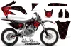 Honda CRF450 R Dirt Bike Graphic Kit - 2002-2012 Silver Star - Reloaded Red