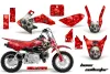 Honda CRF50 Dirt Bike Graphic Kit - 2004-2024 Bone Collector Red