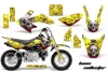 Honda CRF50 Dirt Bike Graphic Kit - 2004-2024 Bone Collector Yellow