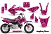 Honda CRF50 Dirt Bike Graphic Kit - 2004-2024 Butterfly Pink
