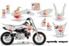 Honda CRF50 Dirt Bike Graphic Kit - 2004-2024 Mandy Vegas White
