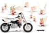 Honda CRF50 Dirt Bike Graphic Kit - 2004-2024 Mandy White
