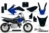 Honda CRF50 Dirt Bike Graphic Kit - 2004-2024 Silver Star - Reloaded Blue
