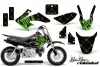 Honda CRF50 Dirt Bike Graphic Kit - 2004-2024 Silver Star - Reloaded Green